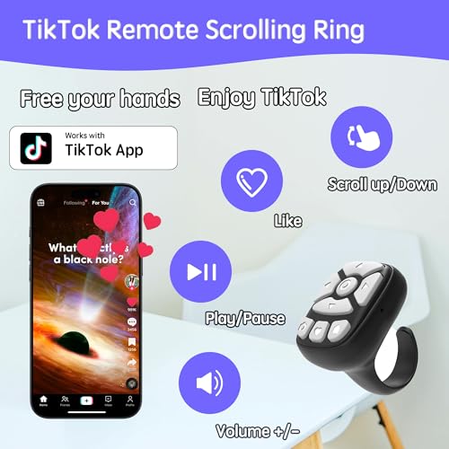 Novzix TikTok Scrolling Ring for iPhone - Viral TikTok Scroll - Product Imagery