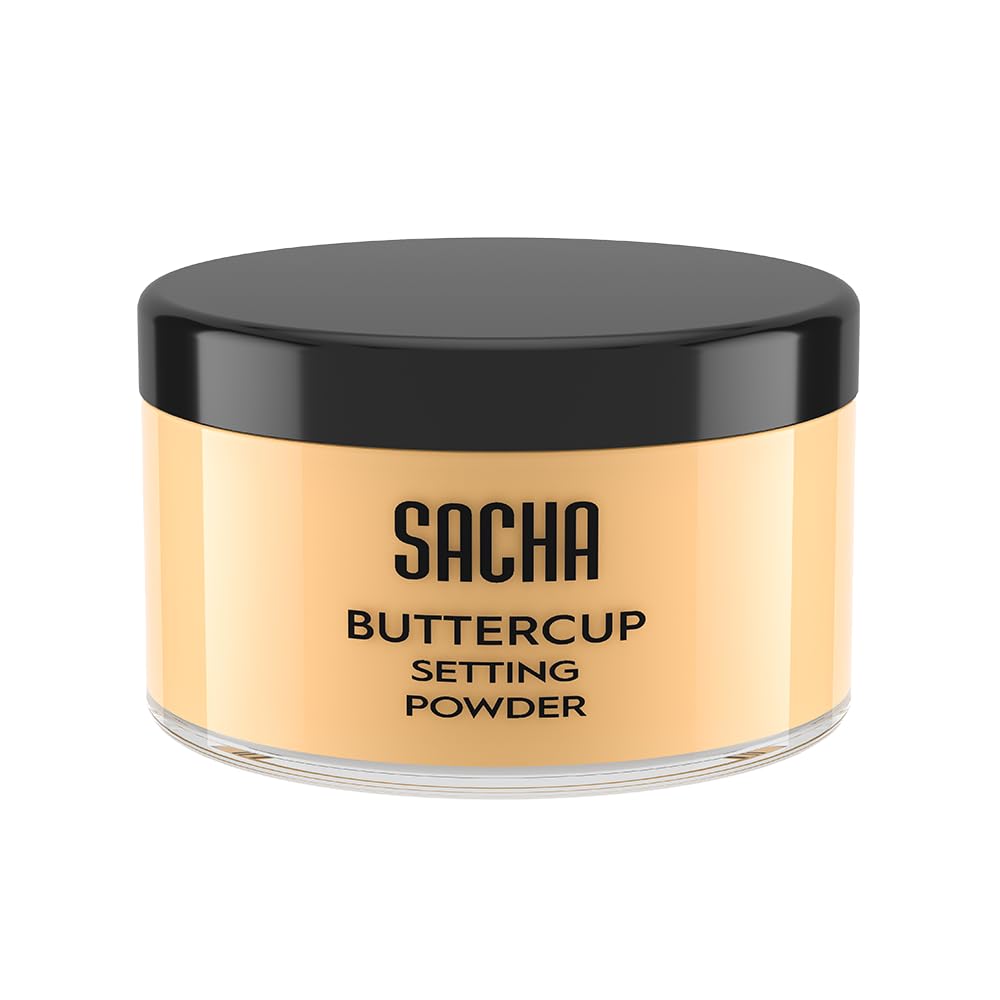 Sacha Buttercup Setting Powder Medium to Deep Skin Tones - Sacha Cosmetics Official Imagery - 2