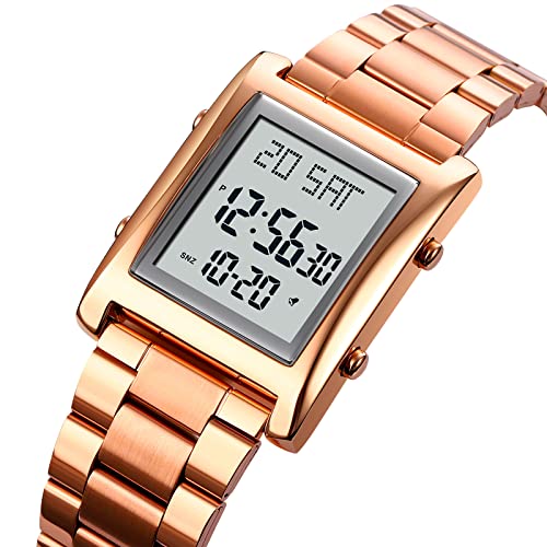 RNONDRY Mens Digital Watch Waterproof Stainless Steel Watches - Product Imagery