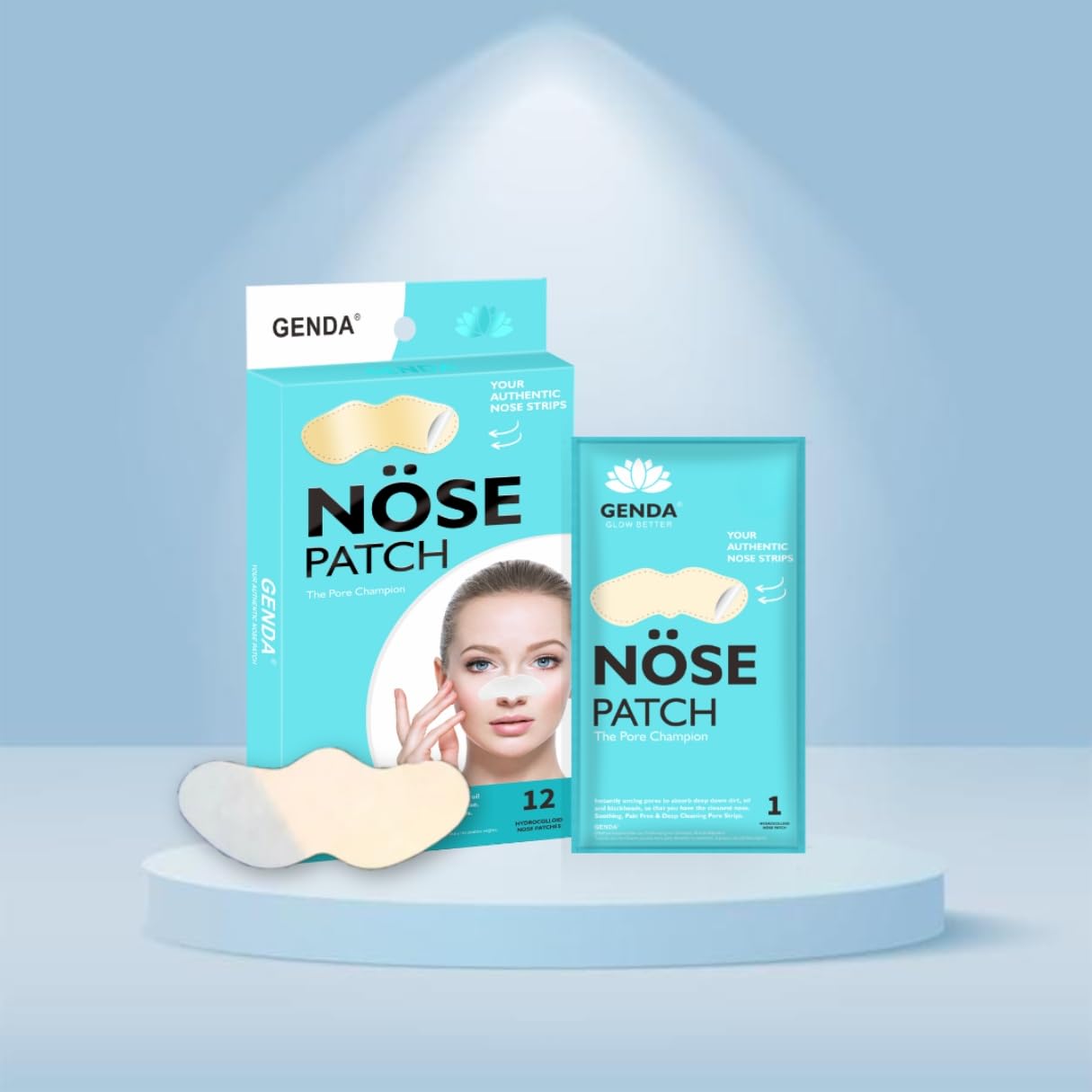 GENDA Blackhead Remover Nose Pore Strips for Deep Cleansing, - GENDA