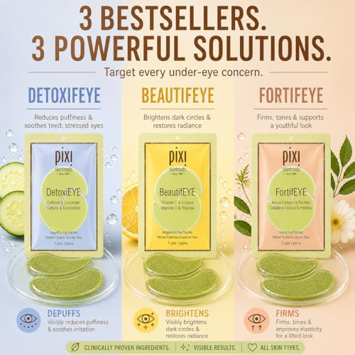 Pixi Beauty Eye Patch Trio | 3 Single Use Eye Patches for - Product Imagery
