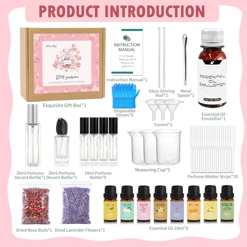 Perfume Making Kit, DIY Perfume Making Kits for Women Men, Pink - Product Imagery