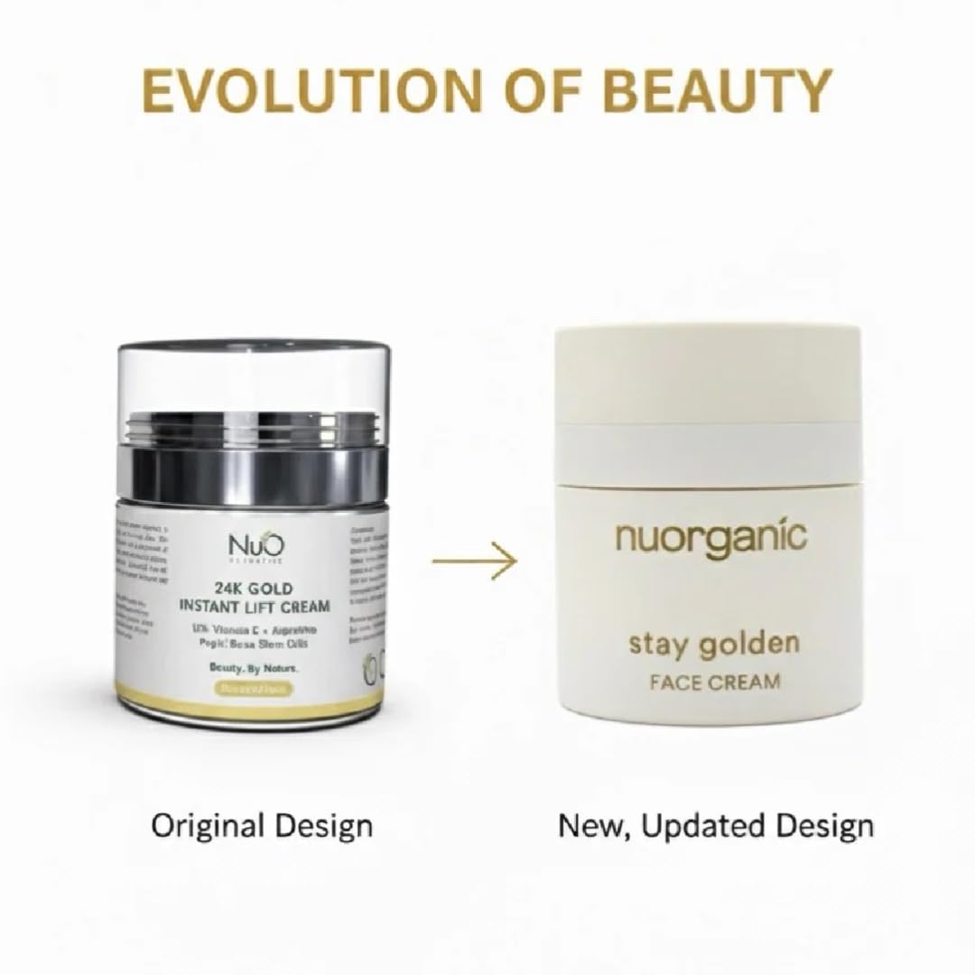 24k Gold Firming Face Cream Tightening Moisturizer for Face - NuOrganic Cosmetics Official Imagery - 3