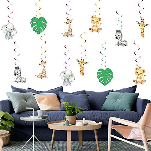 12Pcs Wild One Hanging Swirls Ceiling Streamers Decorations, for - Product Imagery