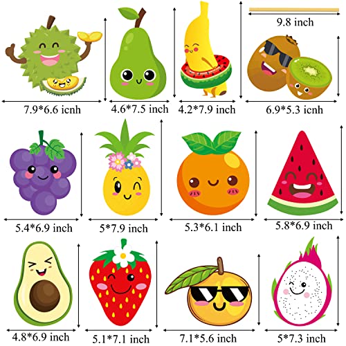 Tutti Frutti Party Centerpieces Sticks 24pcs Summer Fruit Table - Product Imagery