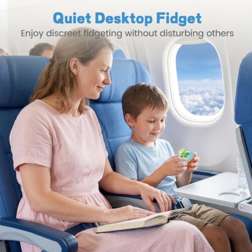 Fidget Toys for Adults, 6PCS Sensory Thumb Rocker, Textured - Product Imagery
