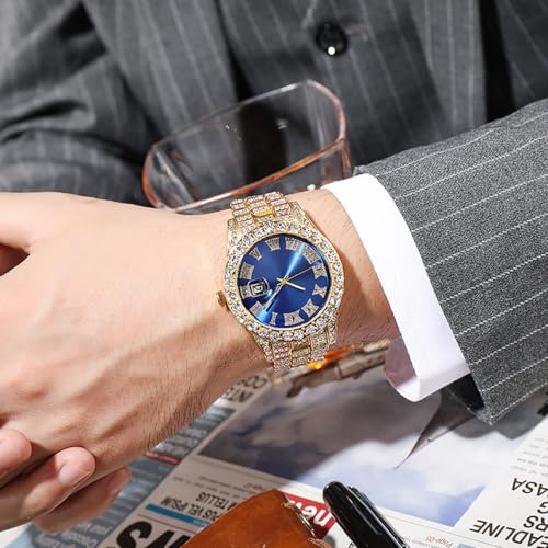 6Pcs Women Men Luxury Wholesales Watch Fashion Diamond Quartz - Product Imagery