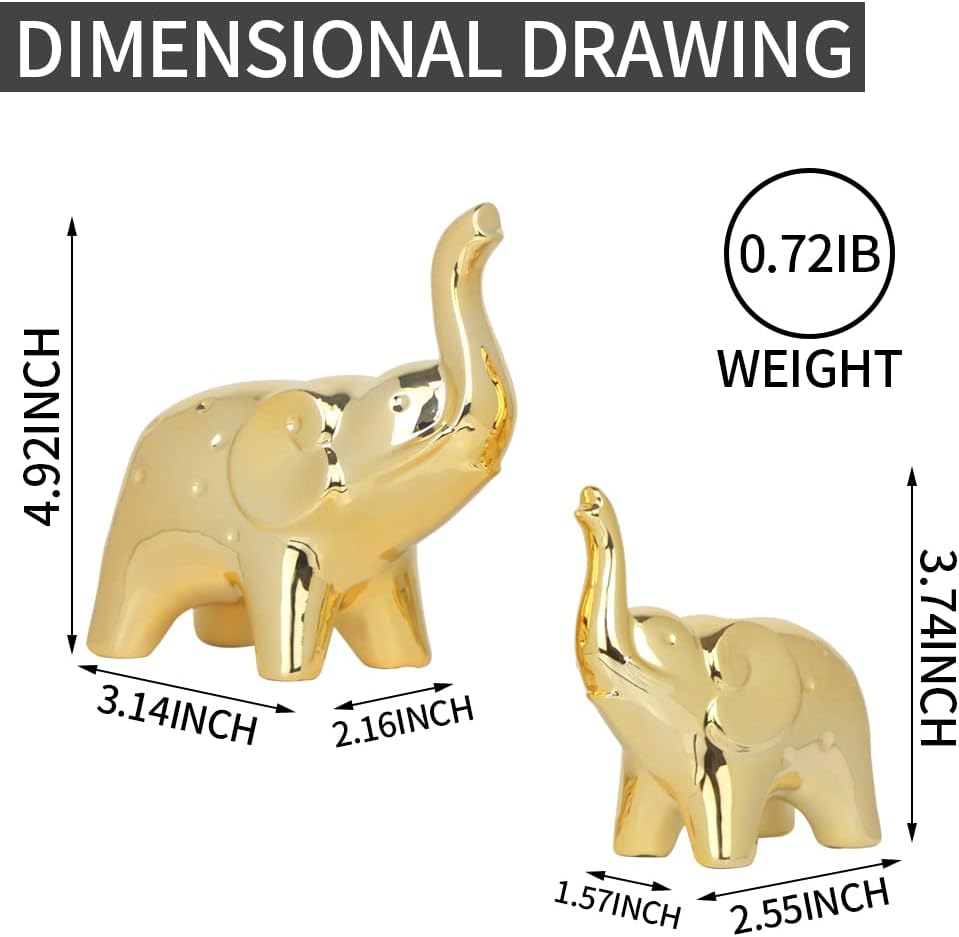 Modern elephant sculpture by Sgorggo, detailed home decor figurine, stylish elephant statue for contemporary interior decoration.