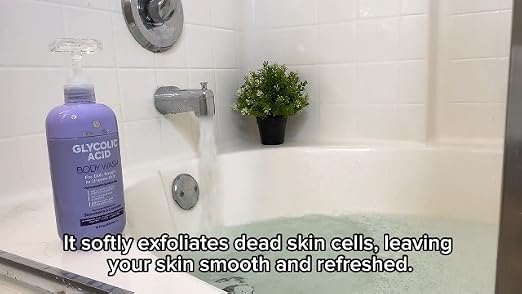 BELLISSO Glycolic Acid Body Wash - Exfoliating AHA Liquid Soap... - Product Imagery