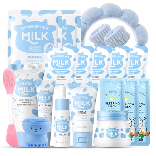 Milk Kids Skincare Sets for Girls 8-10 Birthday Christmas Gifts - Product Imagery