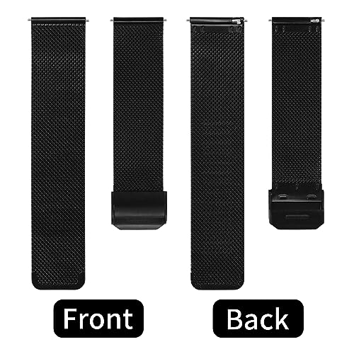 TStrap Mesh Watch Band Metal - Black Quick Release Watch Bands - Product Imagery