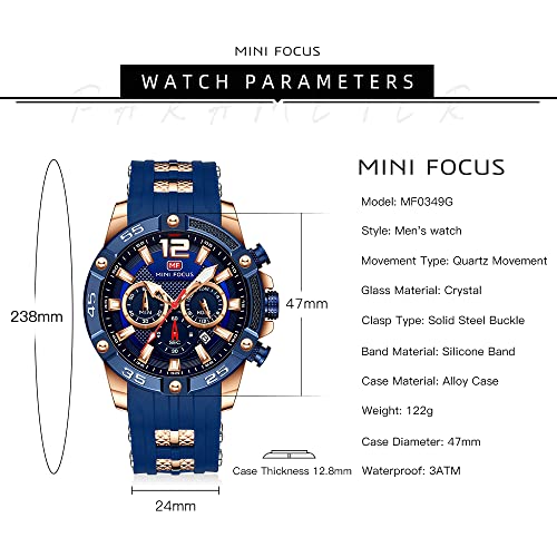 MF MINI FOCUS Men Watches Unique Casual Wrist Watches - Product Imagery