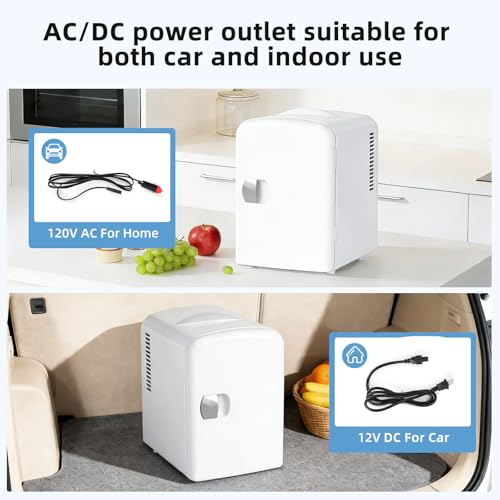 Antarctic Star 4L/6 Can Portable Mini Fridge,Personal Compact - Product Imagery