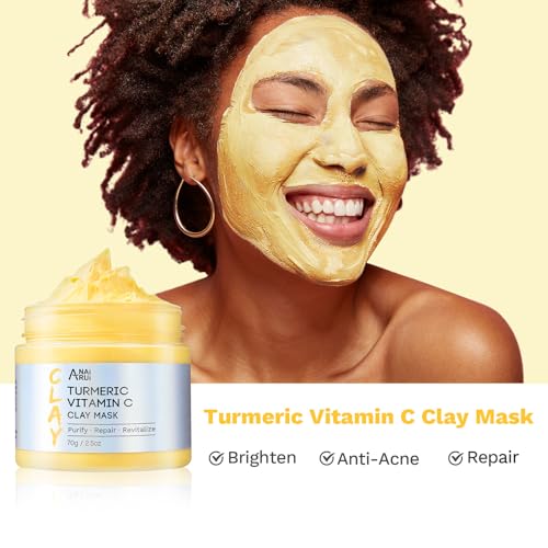 ANAI RUI 3 Pack Clay Mask Set, Rose,Turmeric, Avocado 2.5 oz Each - Product Imagery