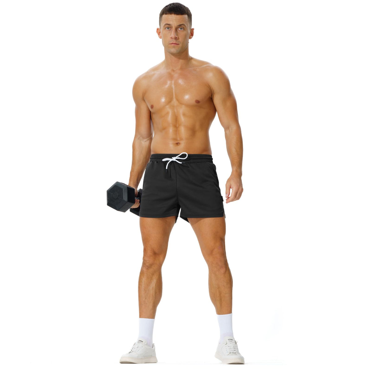 AIMPACT Men s Mesh Running Shorts 3 Inch Quick Dry Gym with - AIMPACT Official Imagery - 6