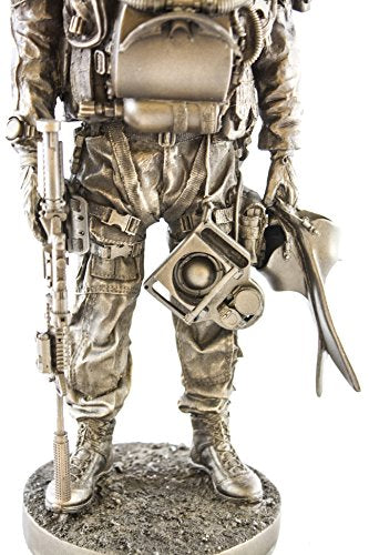 YTC Navy Seal 13" Bronzed Resin Military Statue #8086 Modern Era - Product Imagery