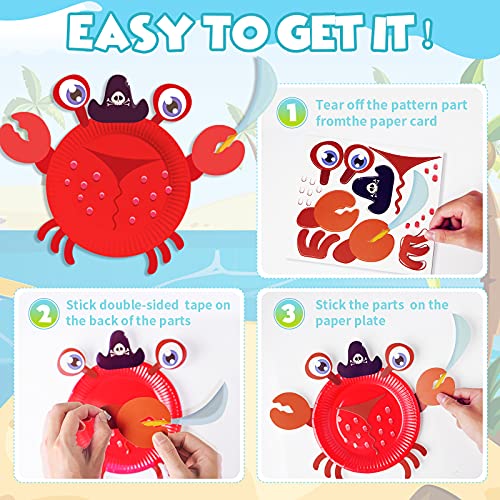 V-Opitos 12 Pack Paper Plate Arts and Crafts Kits for Kids - Product Imagery