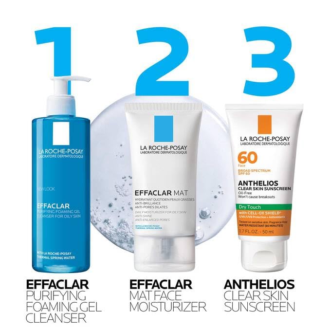 La Roche-Posay Effaclar Foaming Gel Cleanser for Oily Skin - Product Imagery