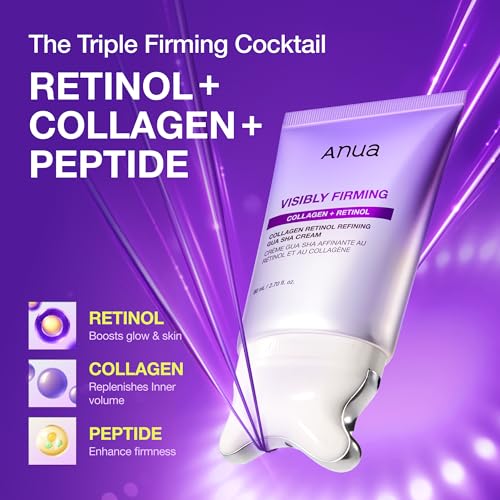 ANUA Collagen Retinol Refining Gua Sha Cream, 2.7 fl.oz | Neck - Product Imagery