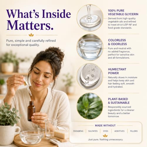 US+ Vegetable Glycerin, Food Grade, USP, 100% Pure - 1 Gallon - Product Imagery