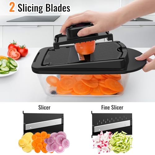 Ukeetap 12-Blade Cook Tool & Gadget Sets, Chopper Slicer Grater - Product Imagery