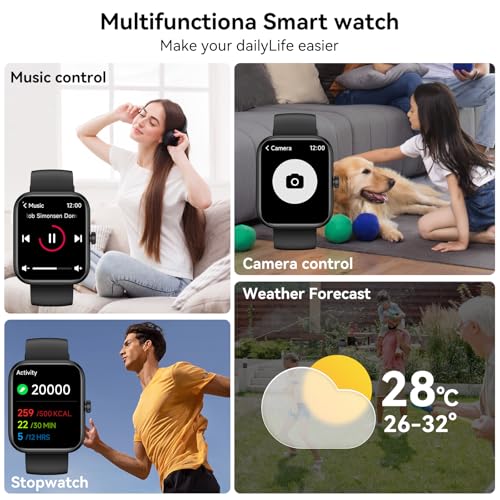 Smart Watch for Men Women with Alexa Built-in, Bluetooth - Product Imagery