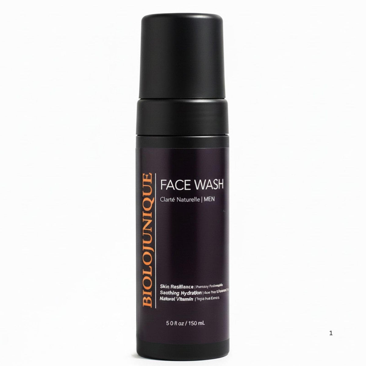 Hydrating Foaming Facial Cleanser for Men No Dryness No - BIOLOJUNIQUE Official Imagery - 2