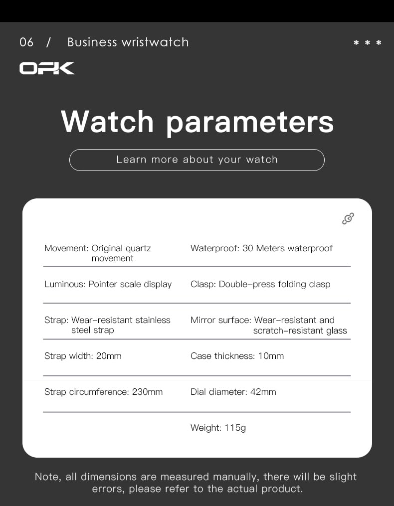 OPK Watches for Men Diamond Roman Analog Mens Watches - OPK Official Imagery - 6