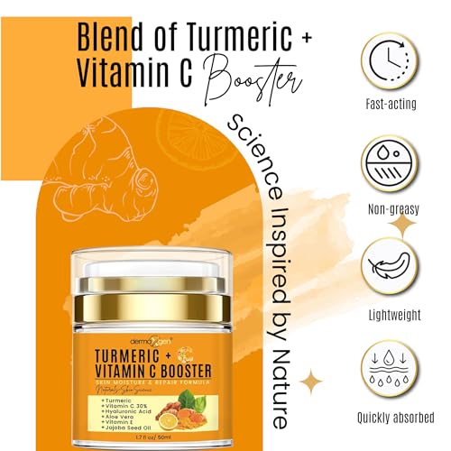 Turmeric Face Cream with 30% Vitamin C – Glow Booster, - Product Imagery