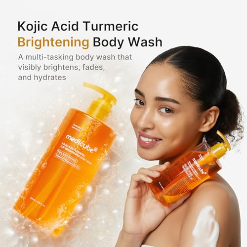 medicube Kojic Acid Turmeric Brightening Body Wash, 13.52 fl.oz - Product Imagery