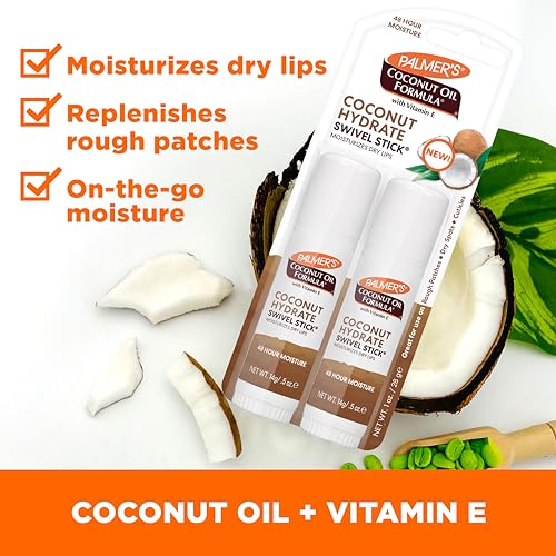 Palmer's Coconut Oil Swivel Stick Moisturizing Body & Lip Balm - Product Imagery