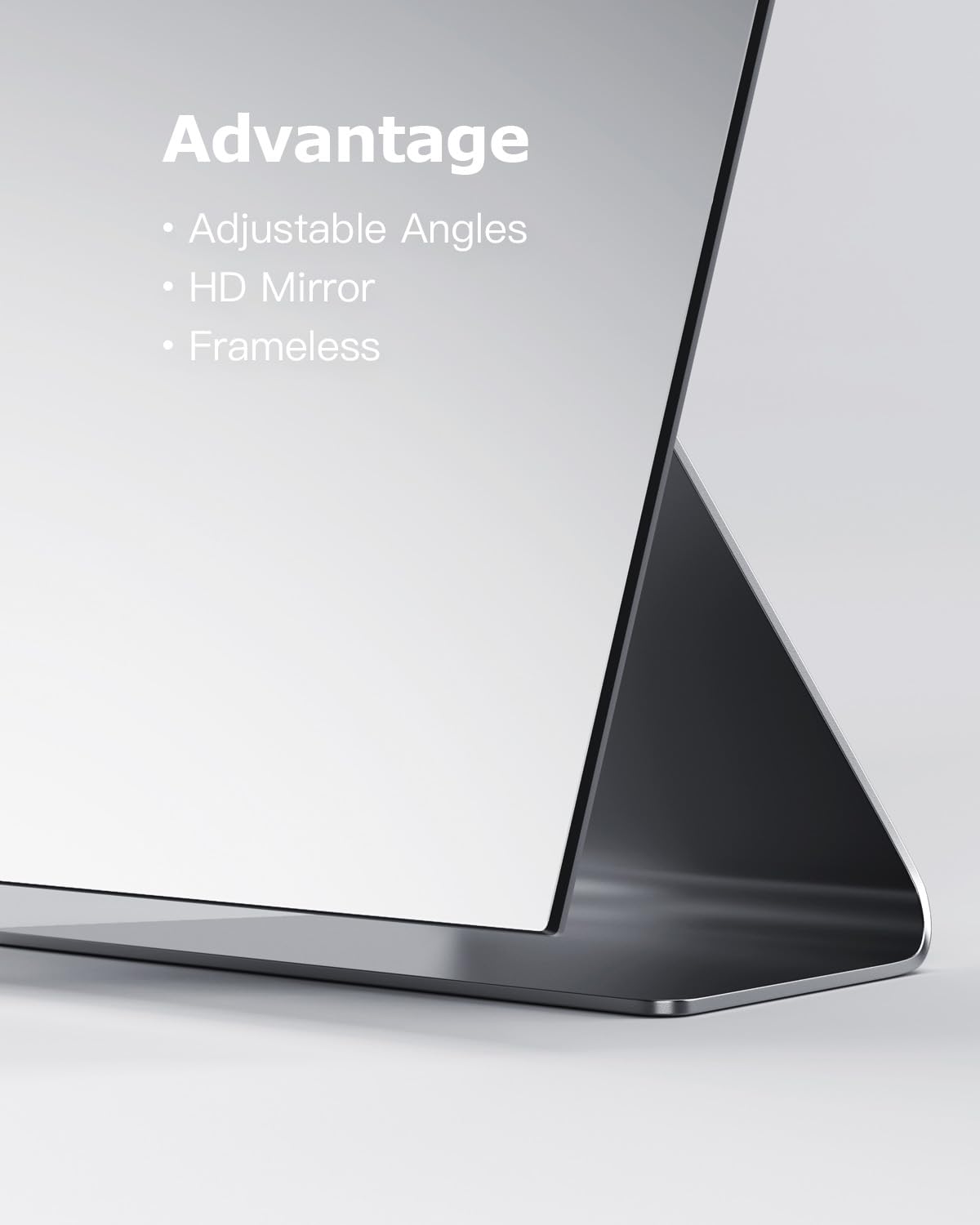Rectangular Free Standing Frameless Makeup Mirror 12 x 7 - NEZZOE Official Imagery - 6