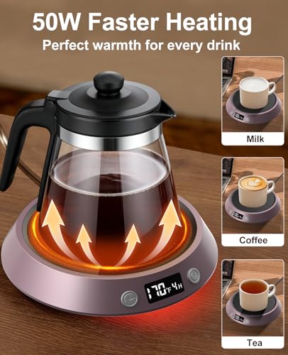 Mug Warmer for Desk, Coffee Warmer with 3 Temp Settings & 2-9H - Product Imagery