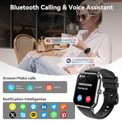Smart Watch for Men Women, 1.83" HD Touch Screen with Bluetooth - Product Imagery