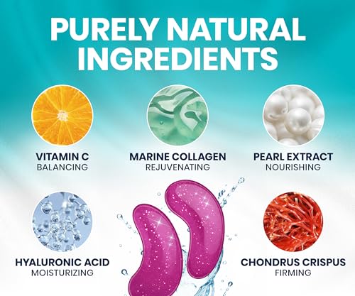 Stylia Collagen & Vitamin C Under Eye Patches for Puffy Eyes & - Product Imagery