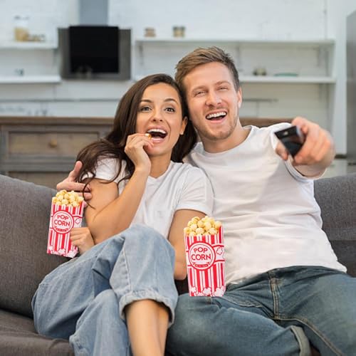 VOISEN Paper Popcorn Bags,100 Pack 1oz Popcorn Bags Individual - Product Imagery