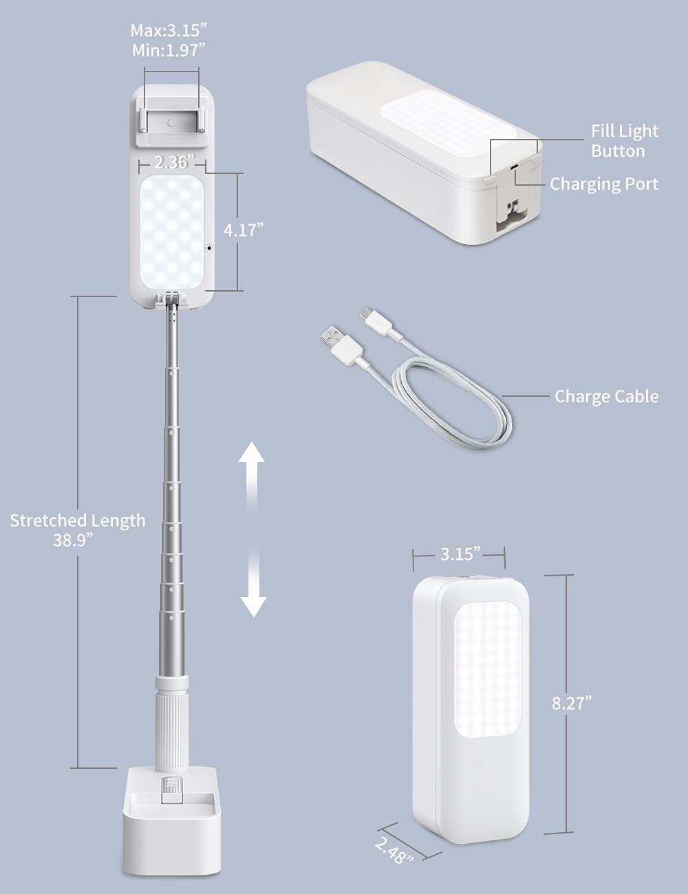 Viozon Extendable Selfie Stand 360 Rotation with Phone - Viozon Official Imagery - 7