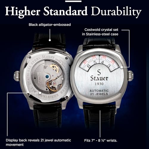 Stauer 1930 Dashtronic Watch Cotswold Genuine Men's Automatic - Product Imagery