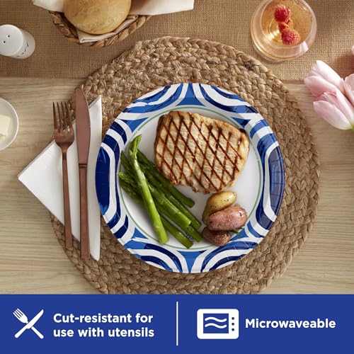 Dixie Ultra Large Paper Plates, 10 Inch, Heavy Duty Disposable - Product Imagery
