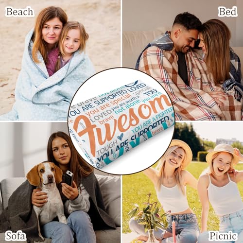 Inspirational Get Well Blanket – Super Soft Healing Throw for - Product Imagery