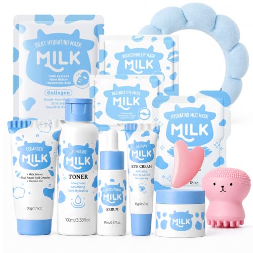 Milk Skin Care Set for Kids Teen Girls 12 IN 1 Moisturizing - Deepmind Official Imagery - 1