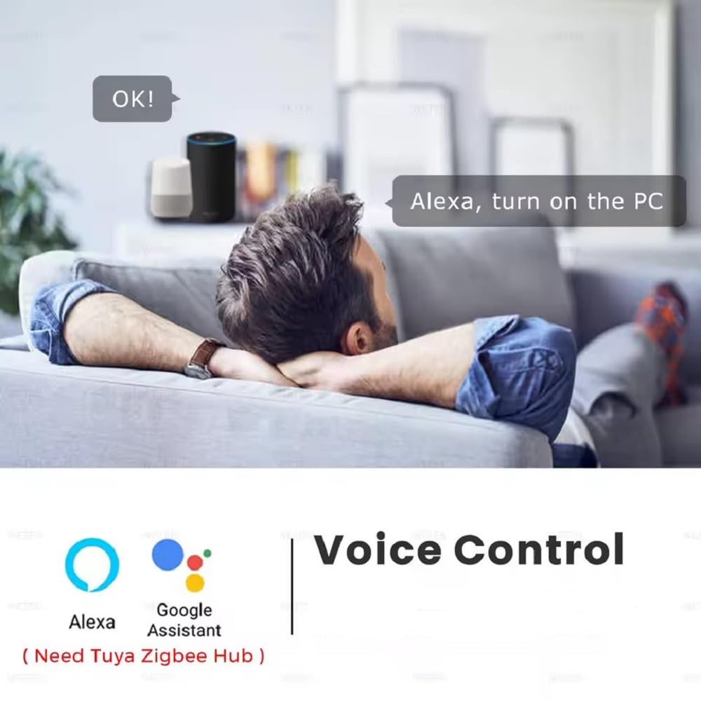 Zigbee Remote Desktop On Off Power Switch Tuya app Remote - MHCOZY Official Imagery - 6