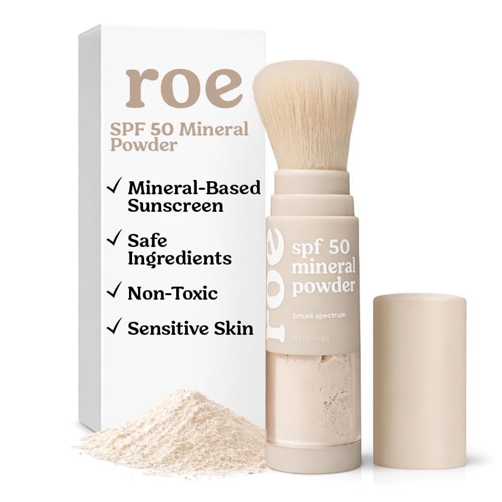 Roe Wellness SPF 50 Powder Sunscreen Mineral Based Non Toxic - Roe Wellness Official Imagery - 2