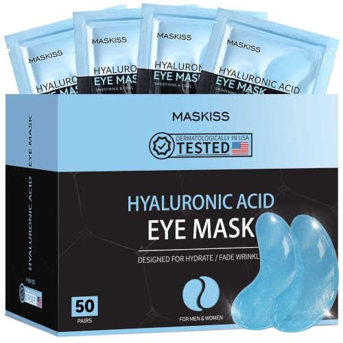 Maskiss Under Eye Patches (50 Pairs), Hyaluronic Acid Eye Masks - Product Imagery
