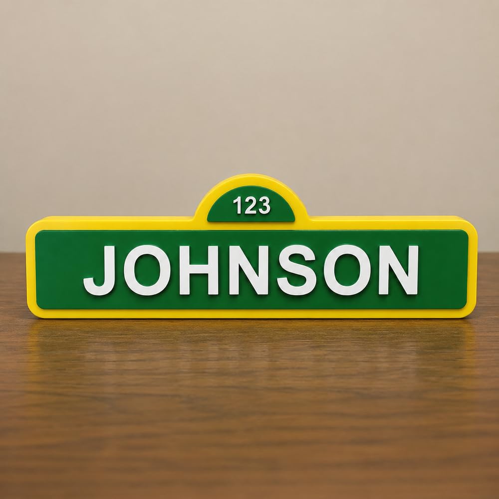 Custom Street Sign Personalized Name Sign for Kids Birthday - MOMO3D Official Imagery - 2
