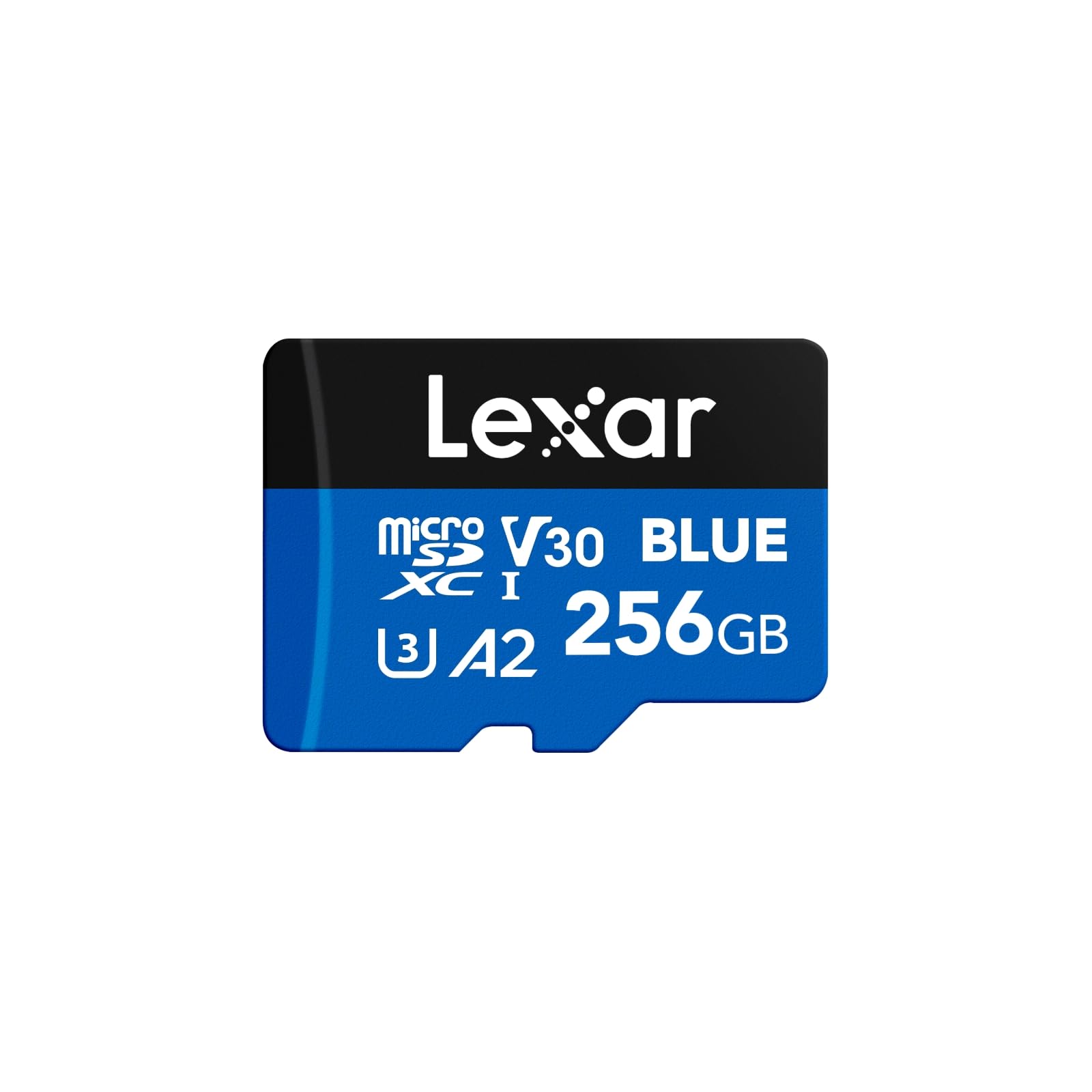 Lexar 256GB Blue Micro SD Card Up to 160MB - s microSDXC UHS I Memory Card - Lexar Official Product View 1