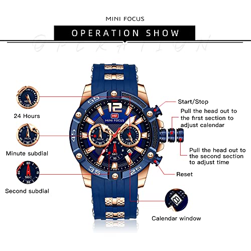 MF MINI FOCUS Men Watches Unique Casual Wrist Watches - Product Imagery