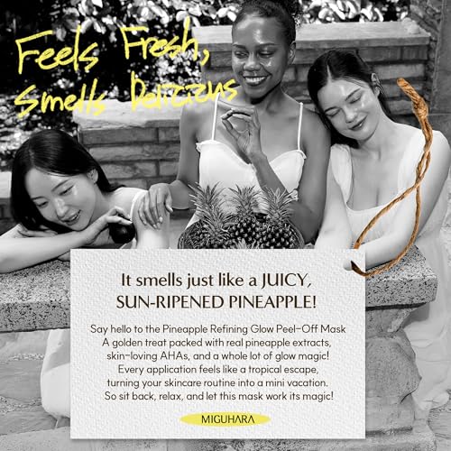MIGUHARA Pineapple Refining Glow Peel-Off Mask Pack, Facial Mask - Product Imagery