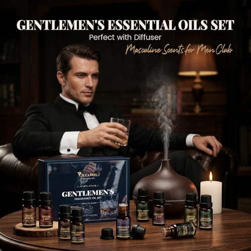 Men Essential Oils Set, Gift for Men, Masculine Diffuser Oil - Product Imagery