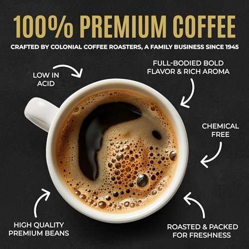 Colonial Coffee Ground Frac Packs, Breakfast Blend, Medium - Product Imagery